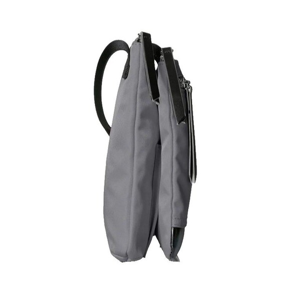Lodis Kate Nylon Rfid Under Lock & Key Zora Travel Crossbody Pouch Bag Gray - Picture 5 of 7